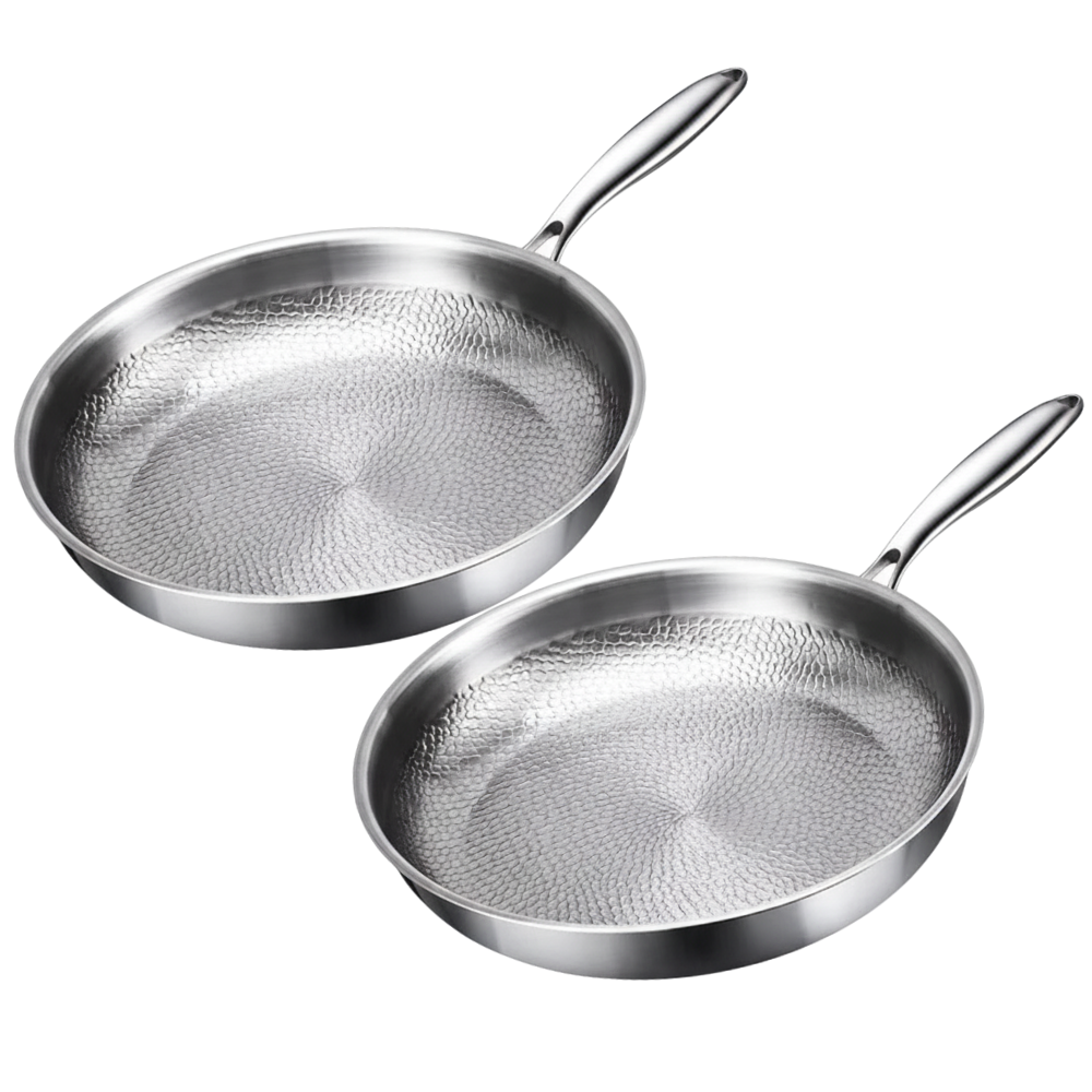 Titanium Antiaanbak Koekenpannen set 2-delig