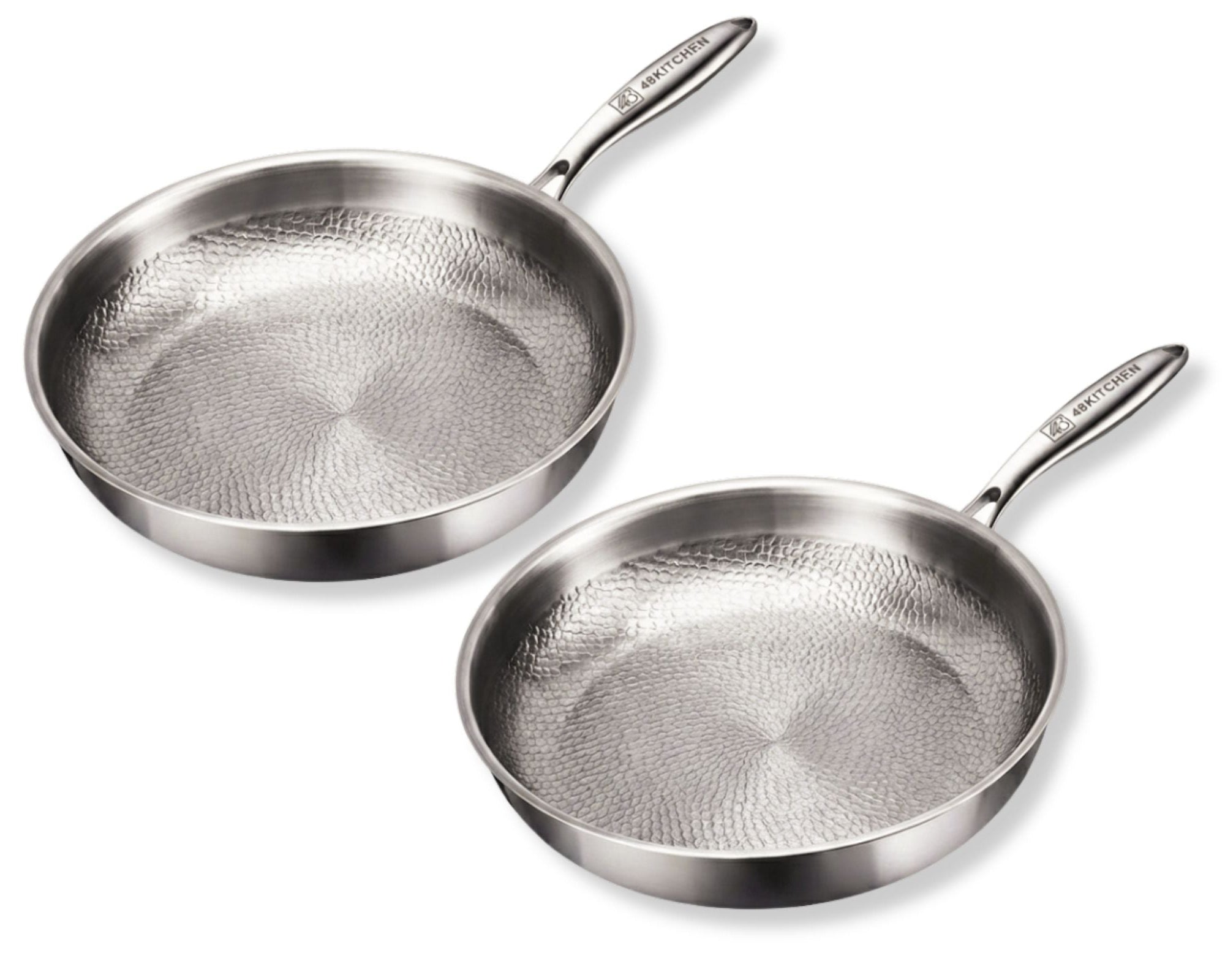 Titanium Antiaanbak Koekenpannen set 2-delig